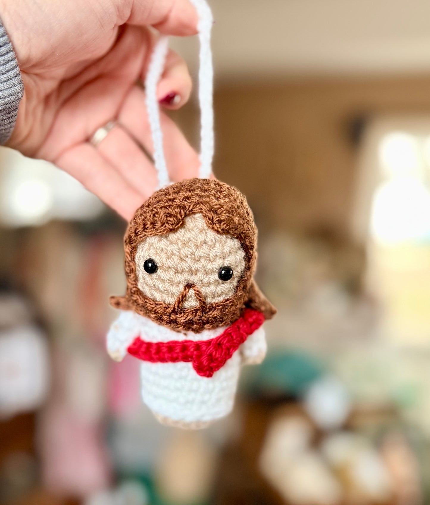 Crocheted Mini Jesus dolls