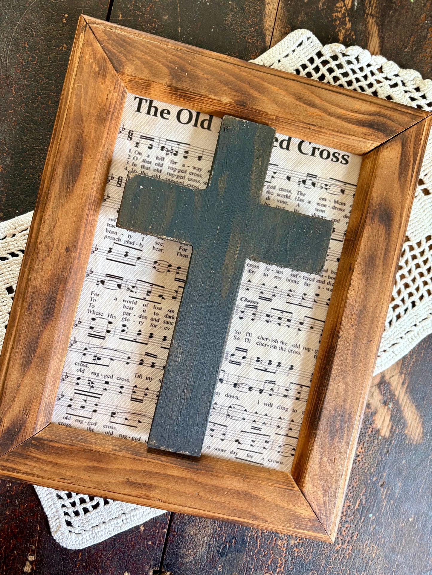 Old Rugged Cross Framed Wall Decor