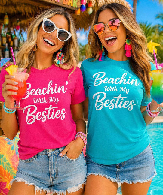 Sugar Springs Marine Beachin' With My Besties Graphic Tee✨