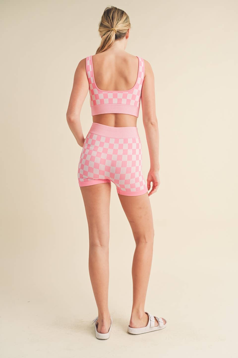 Checkmate Cropped Shorts