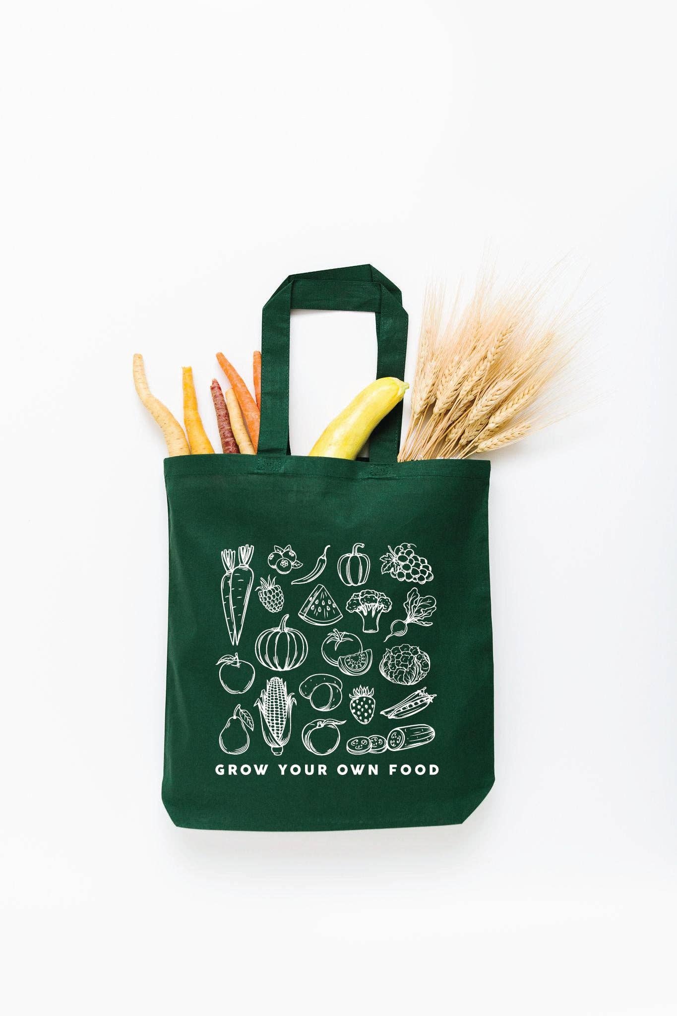 Grow Your Own Food Eco Friendly Canvas Tote Bag | Gift | Reusable Bag