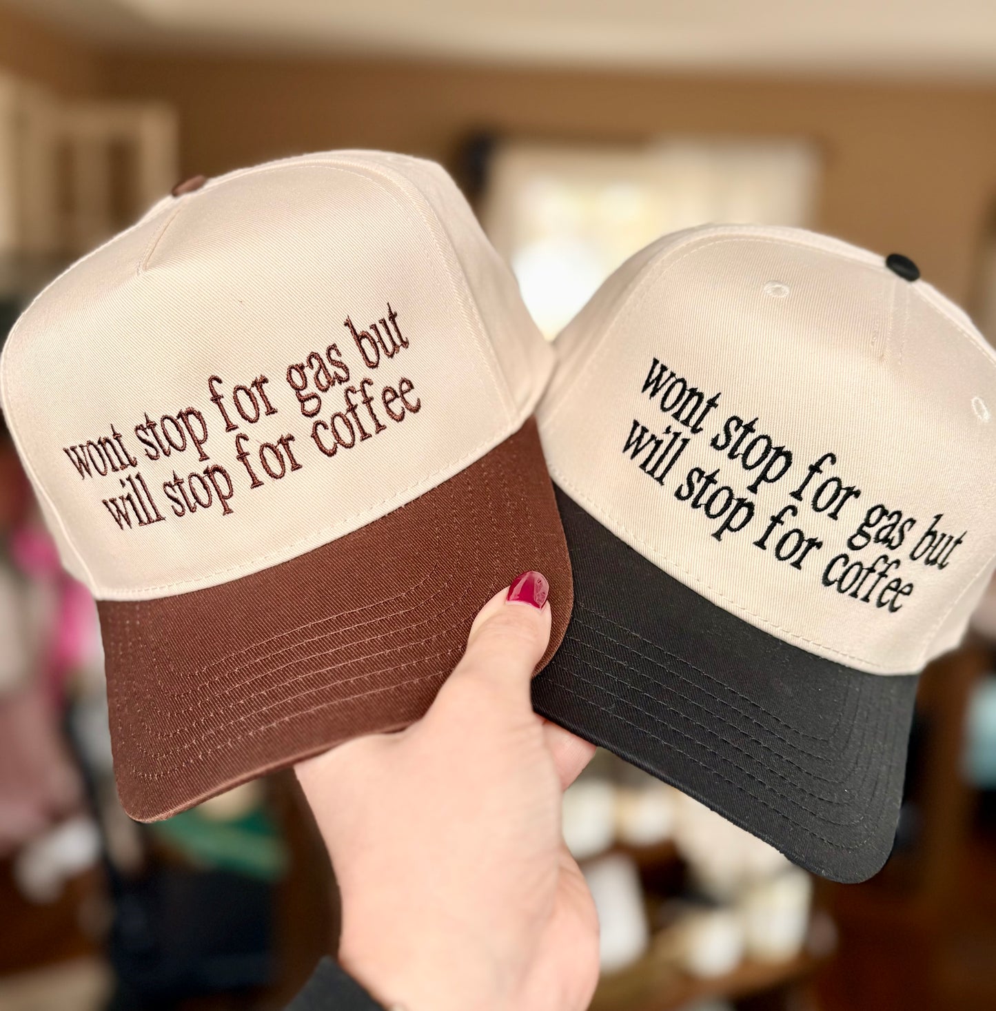 Won’t Gas Will Coffee Embroidered Hat