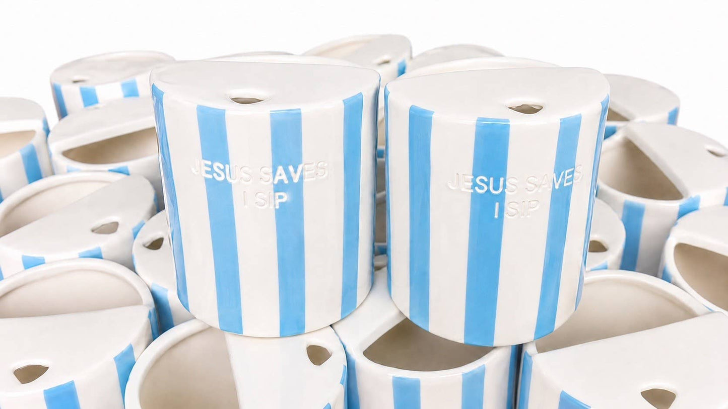 "Jesus Saves I Sip" Coffee Cup, Travel Mug