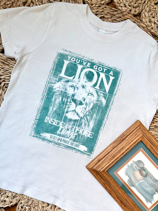 Kids Lion Faith Tee | “You’ve Got a Lion Inside Those Lungs” LAT Apparel