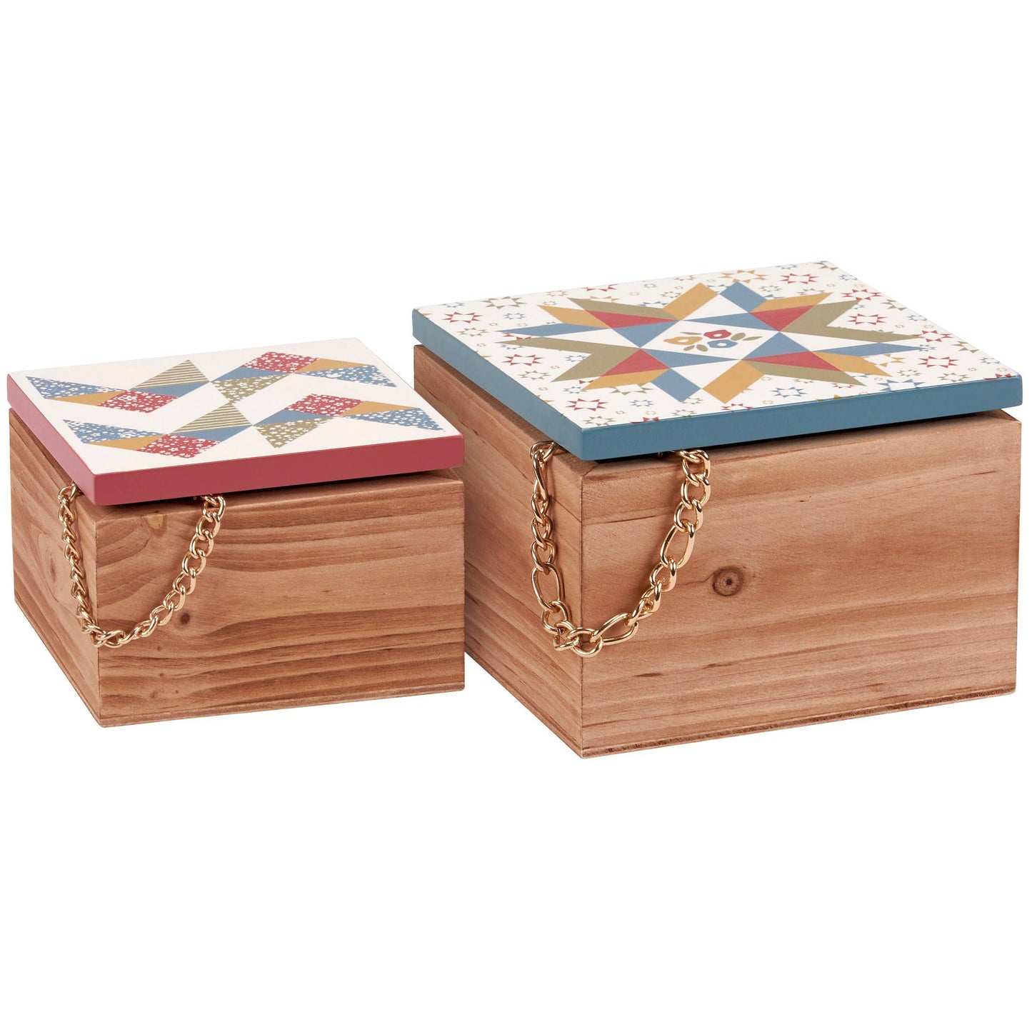 Star Quilt Hinged Box