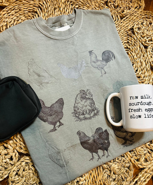 Multi Chicken Tee