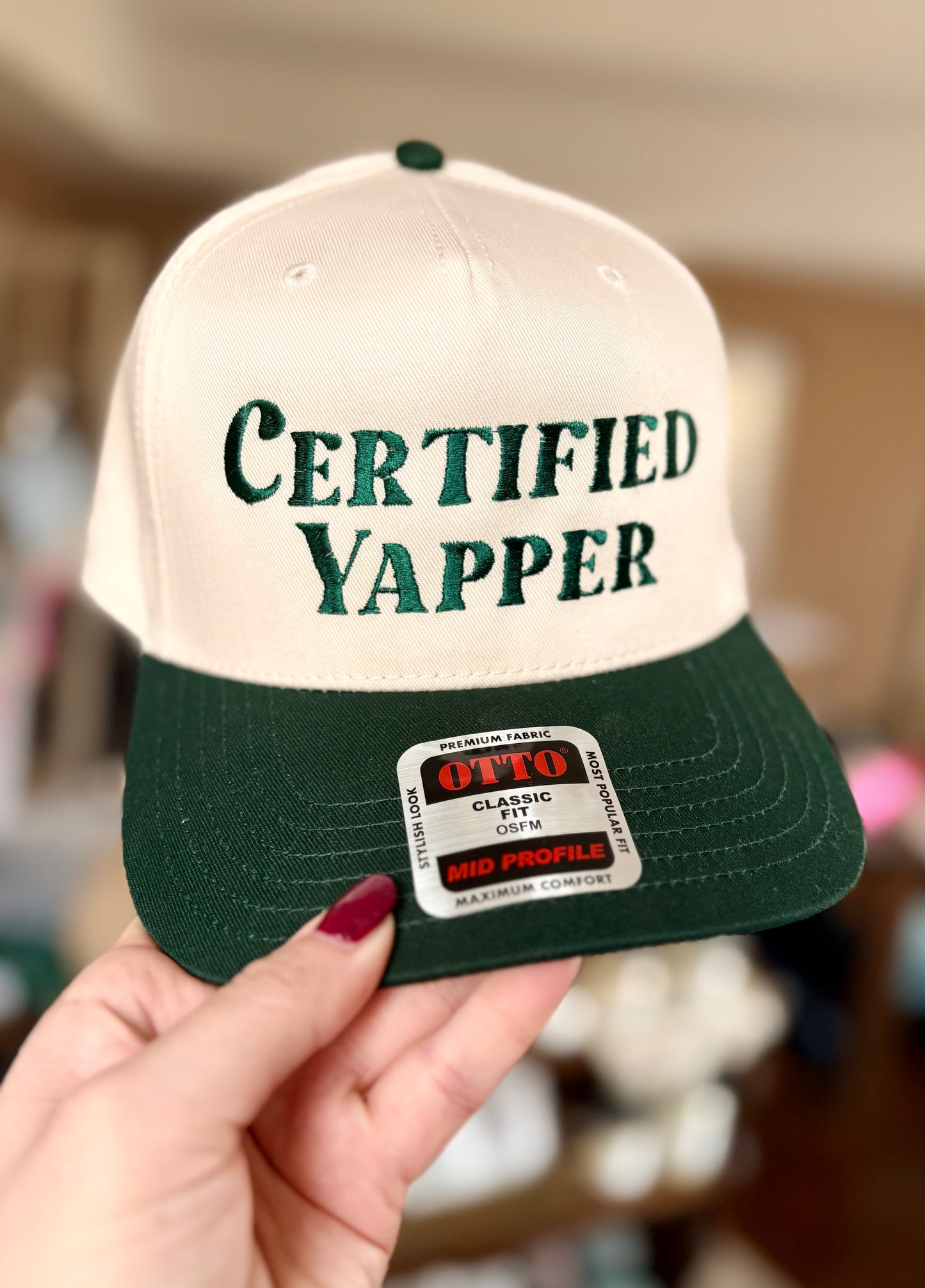 Certified Yapper Embroidered Hat