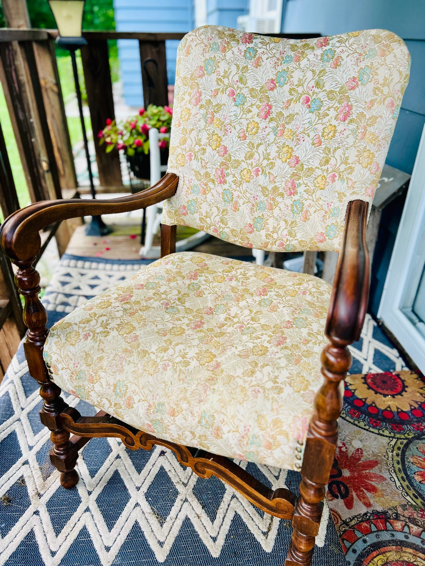 Vintage Floral Chair- PICK-UP ONLY