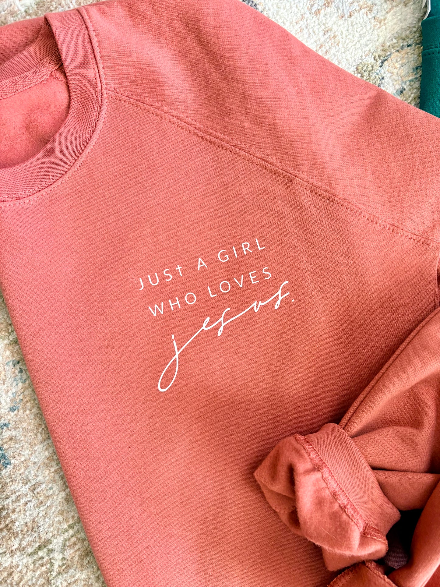 Just A Girl Who Loves Jesus Crewneck