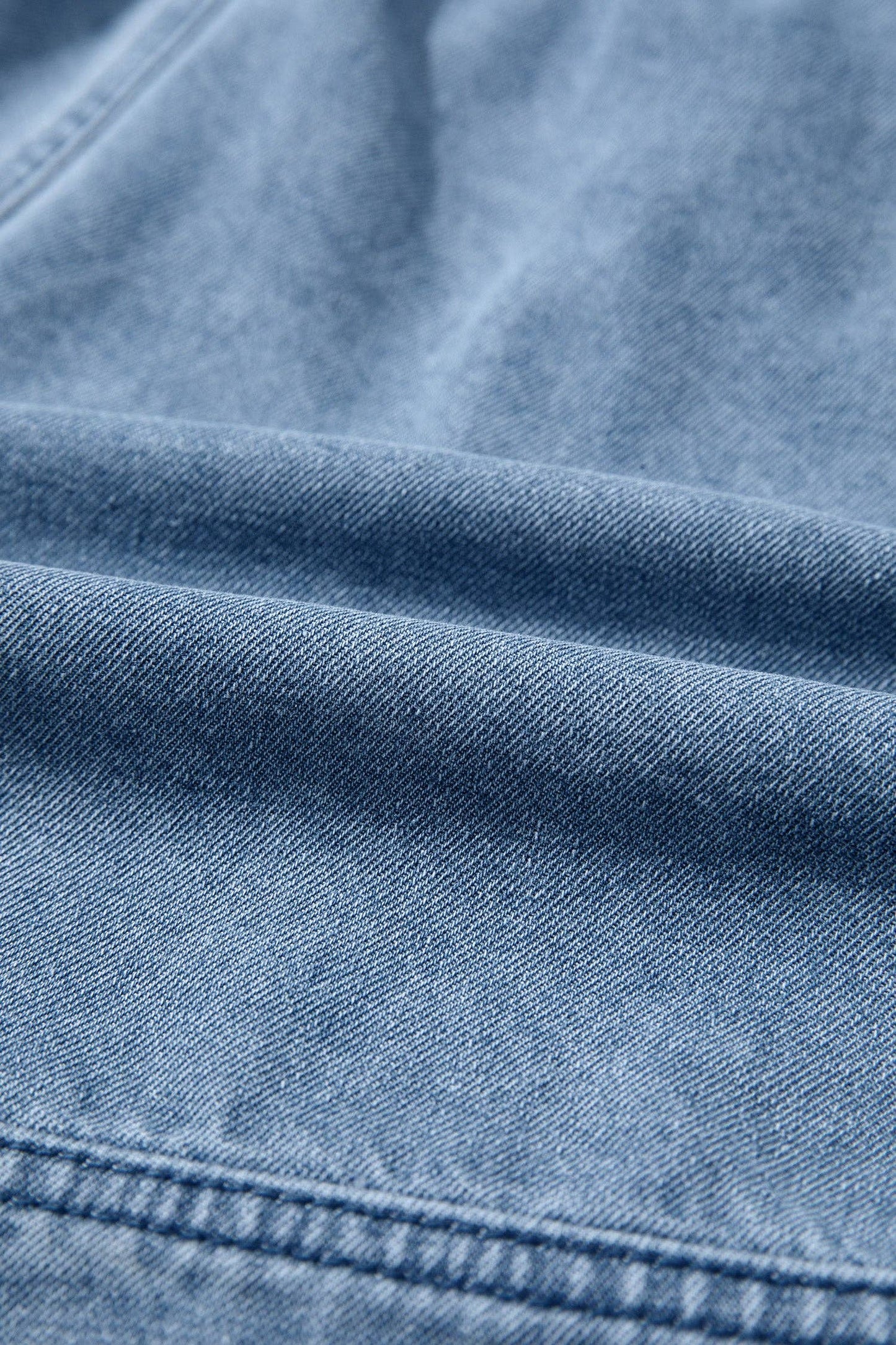 Ohh Myy! Solid Denim Smocked Elastic Waist Shorts
