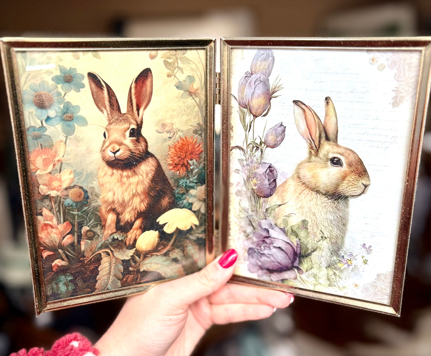 Vintage Bunny Double Frame Collection – 4x6
