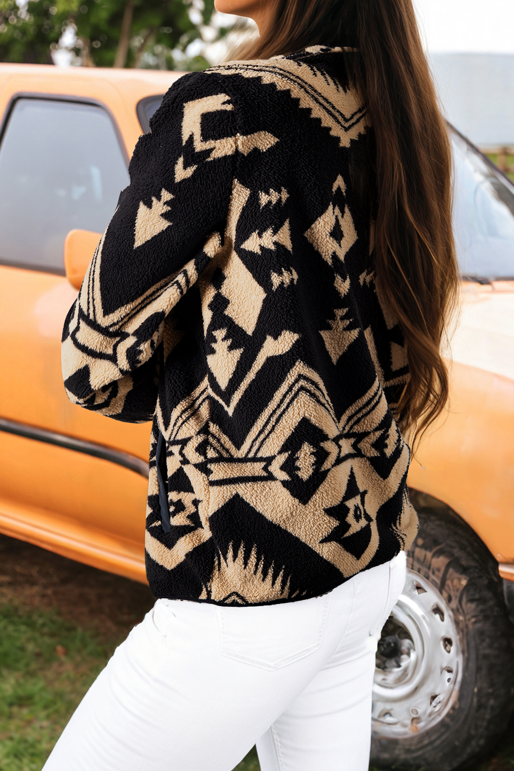Western Half Zip Plush Sweatshirt