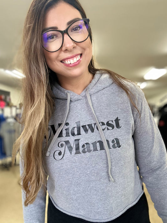 Midwest Mama Crop Hoodie