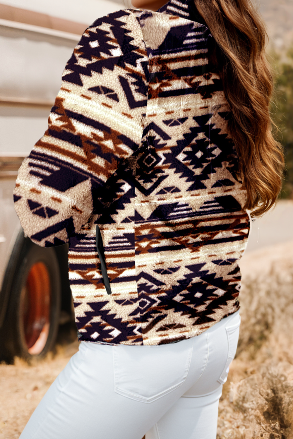 Western Half Zip Plush Sweatshirt