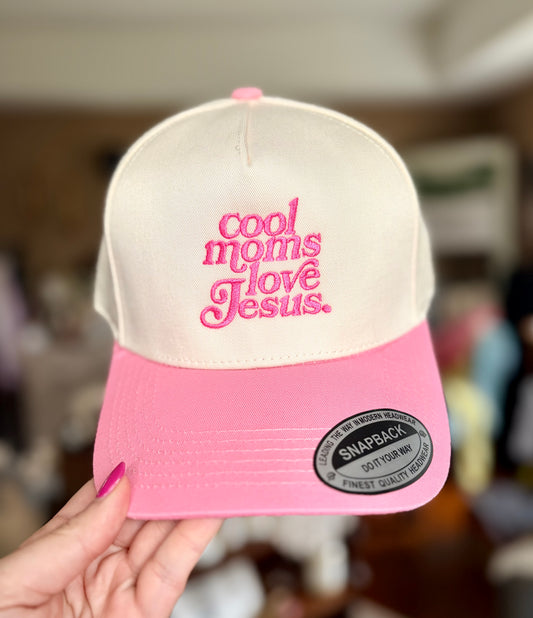 Cool Moms Love Jesus Embroidered Hat