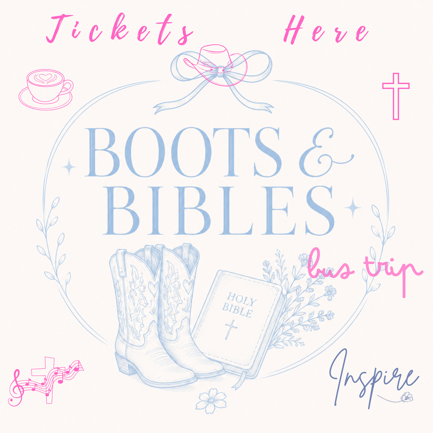 BOOTS & BIBLES BUS TRIP 🩵🤠✨