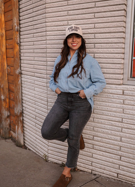 “Jolene” The Denim Button Up