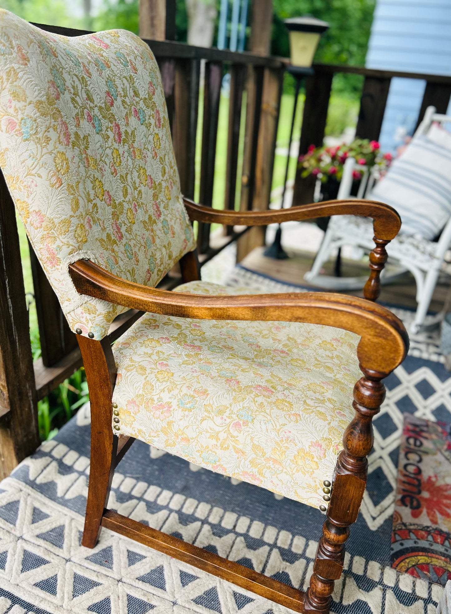 Vintage Floral Chair- PICK-UP ONLY
