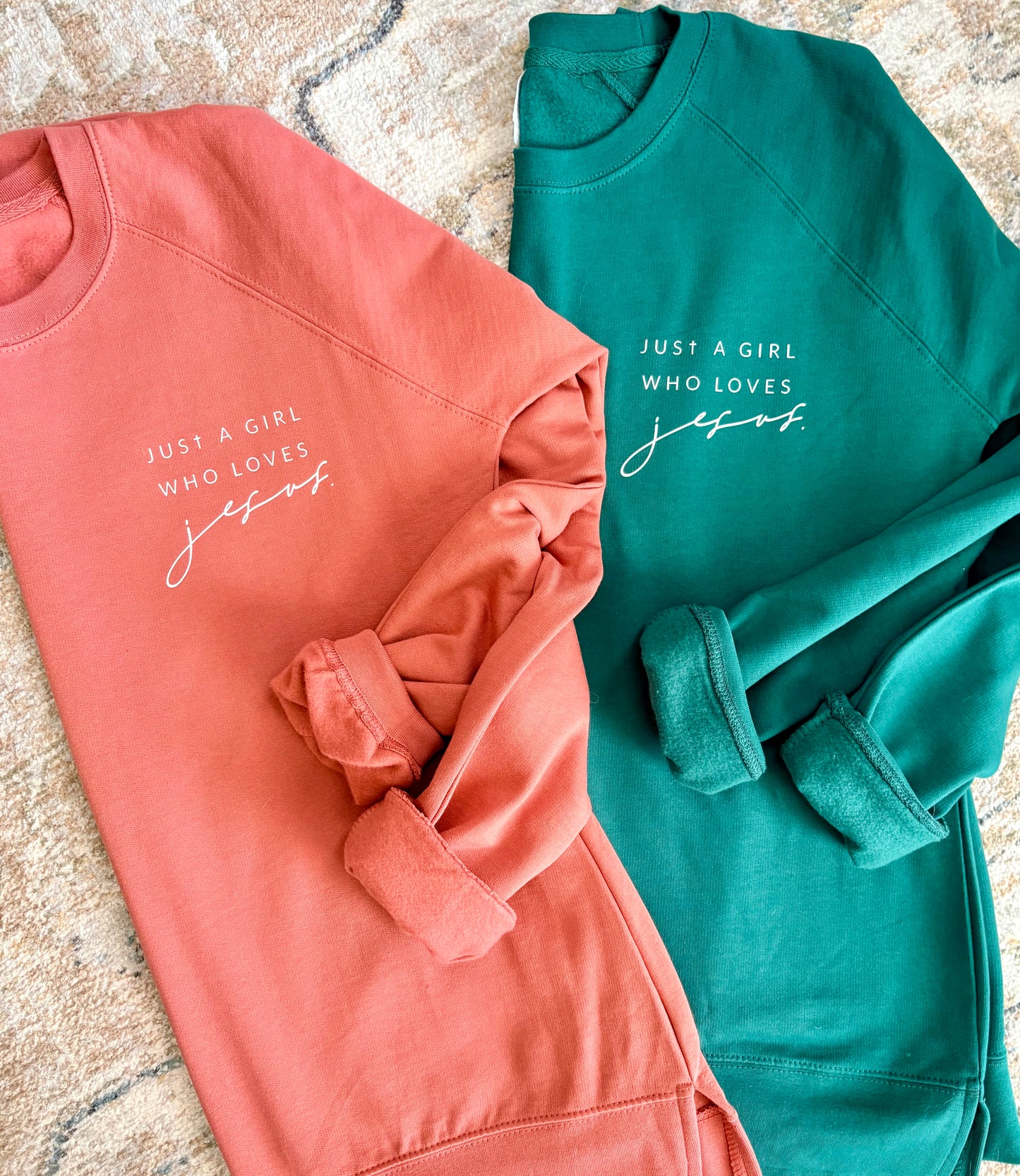 Just A Girl Who Loves Jesus Crewneck