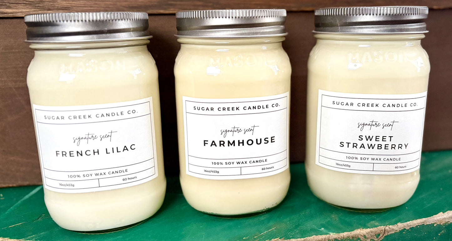 Signature Scent 100% Soy Candle