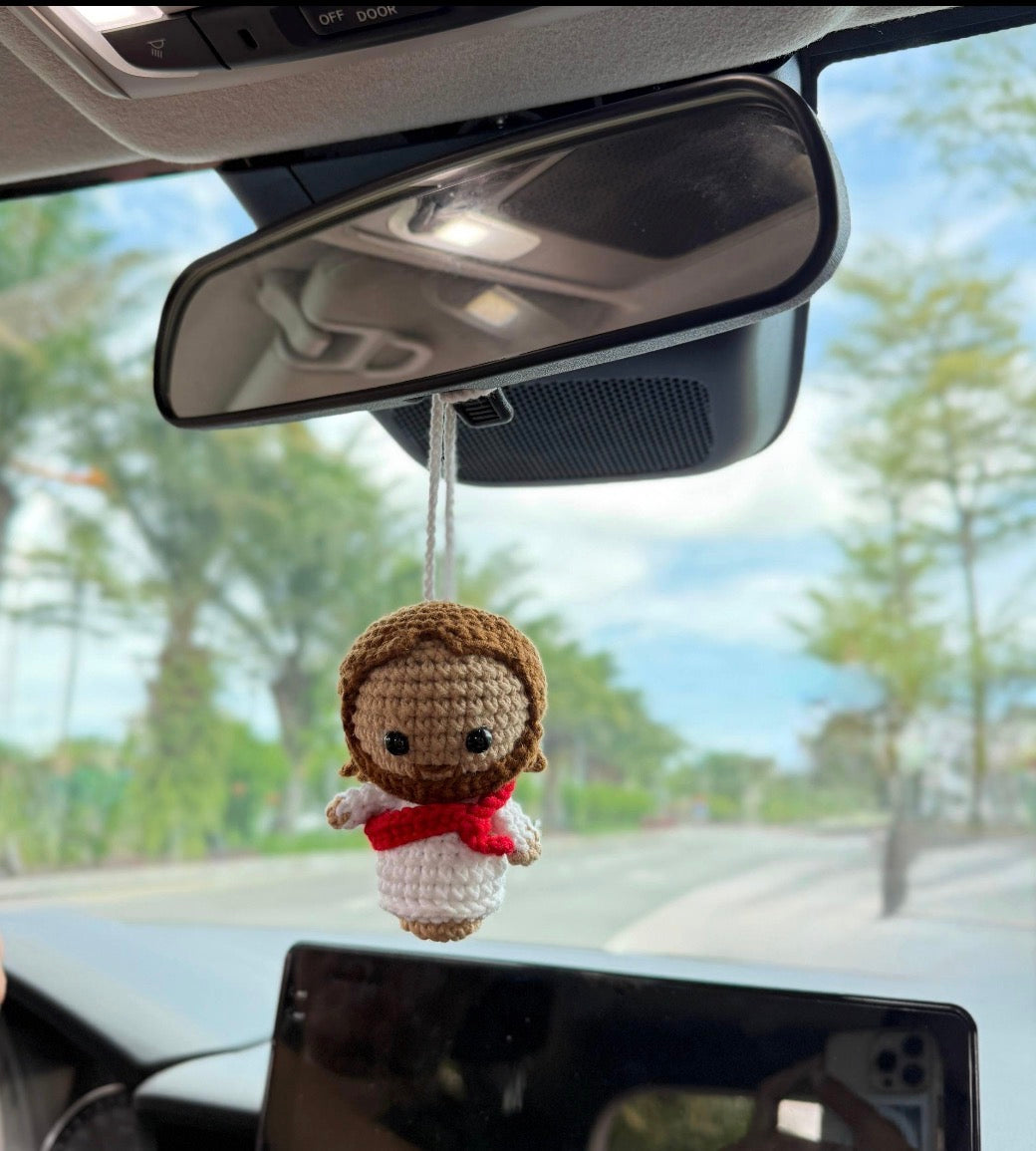 Crocheted Mini Jesus dolls