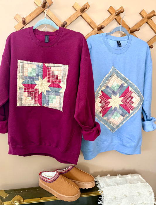 MeMaw Quilted Crewnecks 🤍✨ One-of-a-Kind & Full of Heart