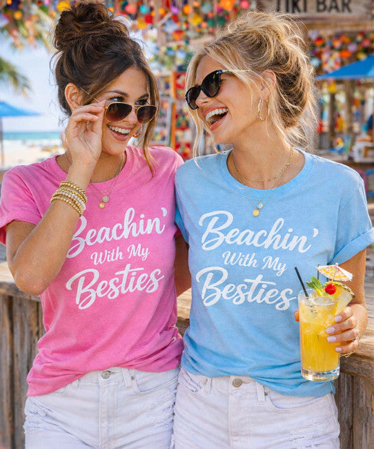 Sugar Springs Marine Beachin' With My Besties Graphic Tee✨